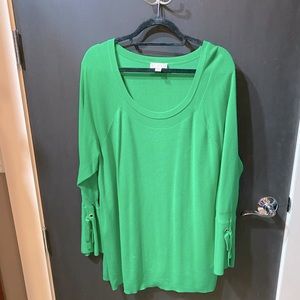 Size 2x green Kim Gravel top- worn once